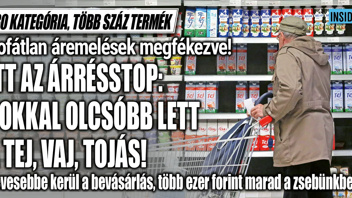 Árrésstop: 30 kategóriában több száz termék ára csökkent
