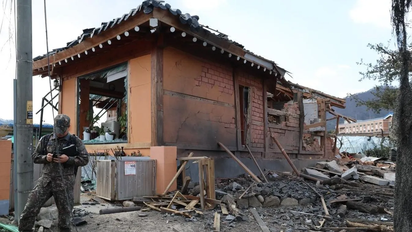 Saját faluját bombázta porig véletlenül Dél-Korea
