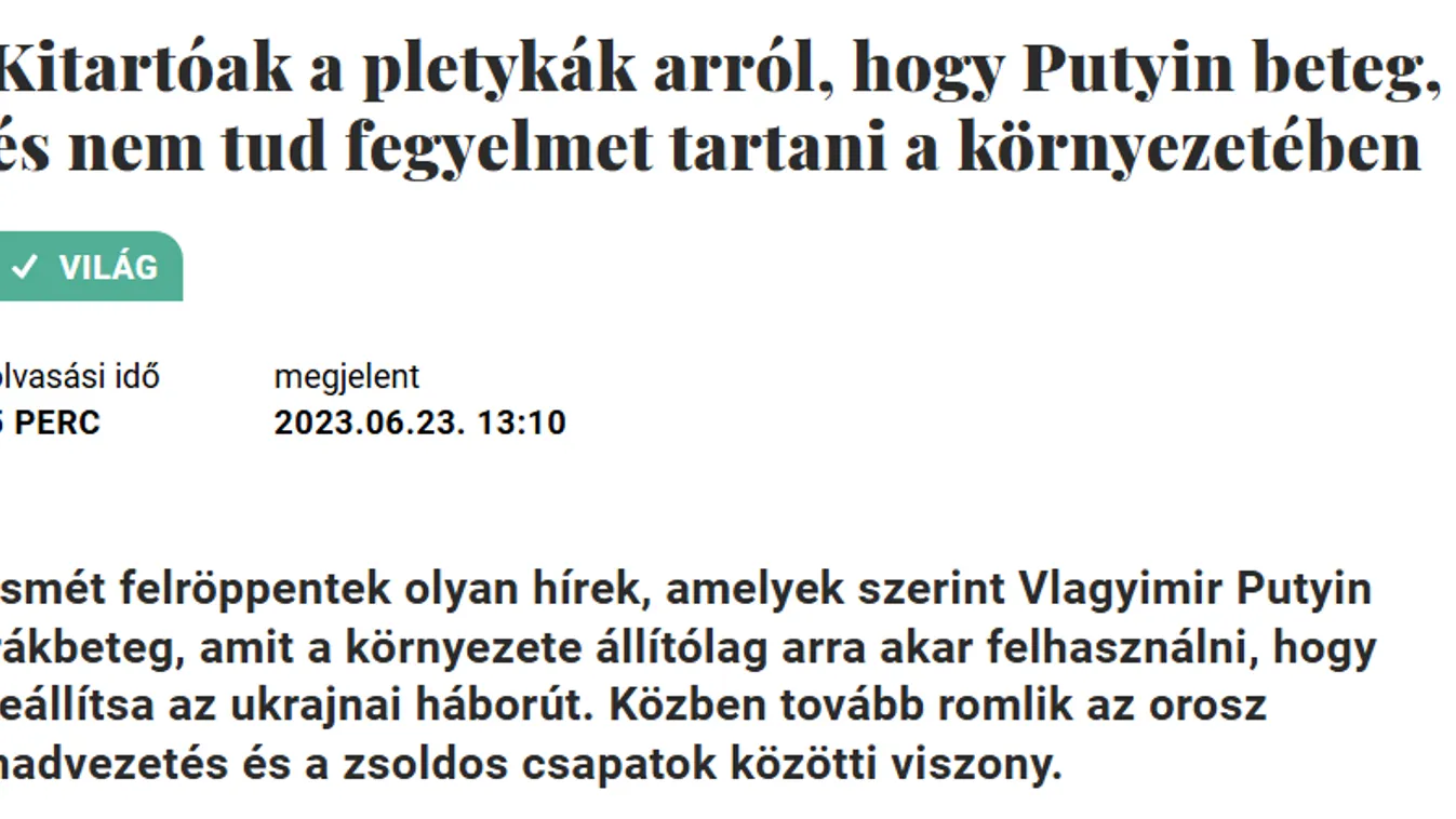 Él-e még Vlagyimir Putyin? Kérdezgeti a korrupt dollármédia