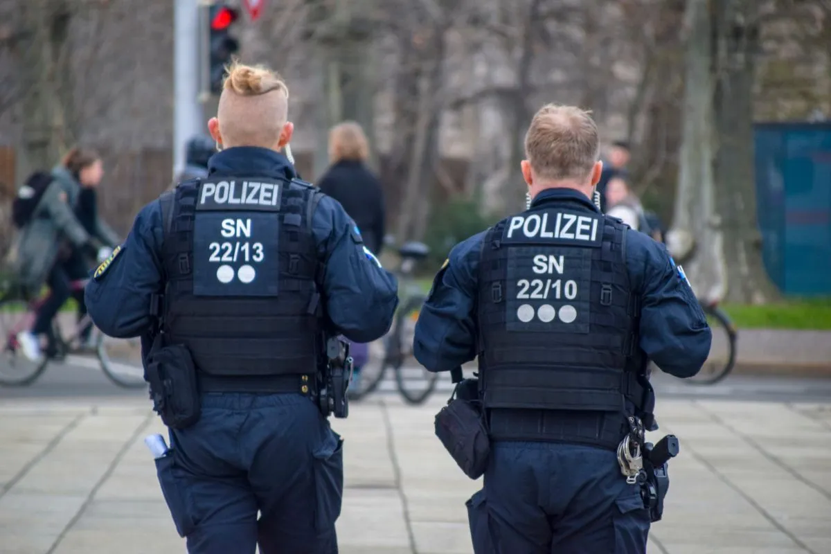 Leipzig,,Germany.,Mar1,2024.,German,Police,(polizei),On,Duty,In,The