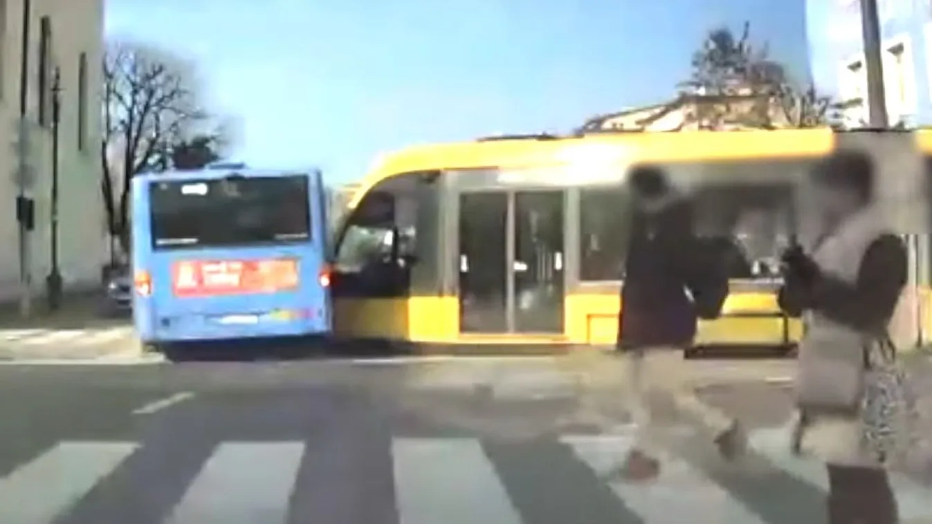 Drámai videón a III. kerületi villamosbaleset