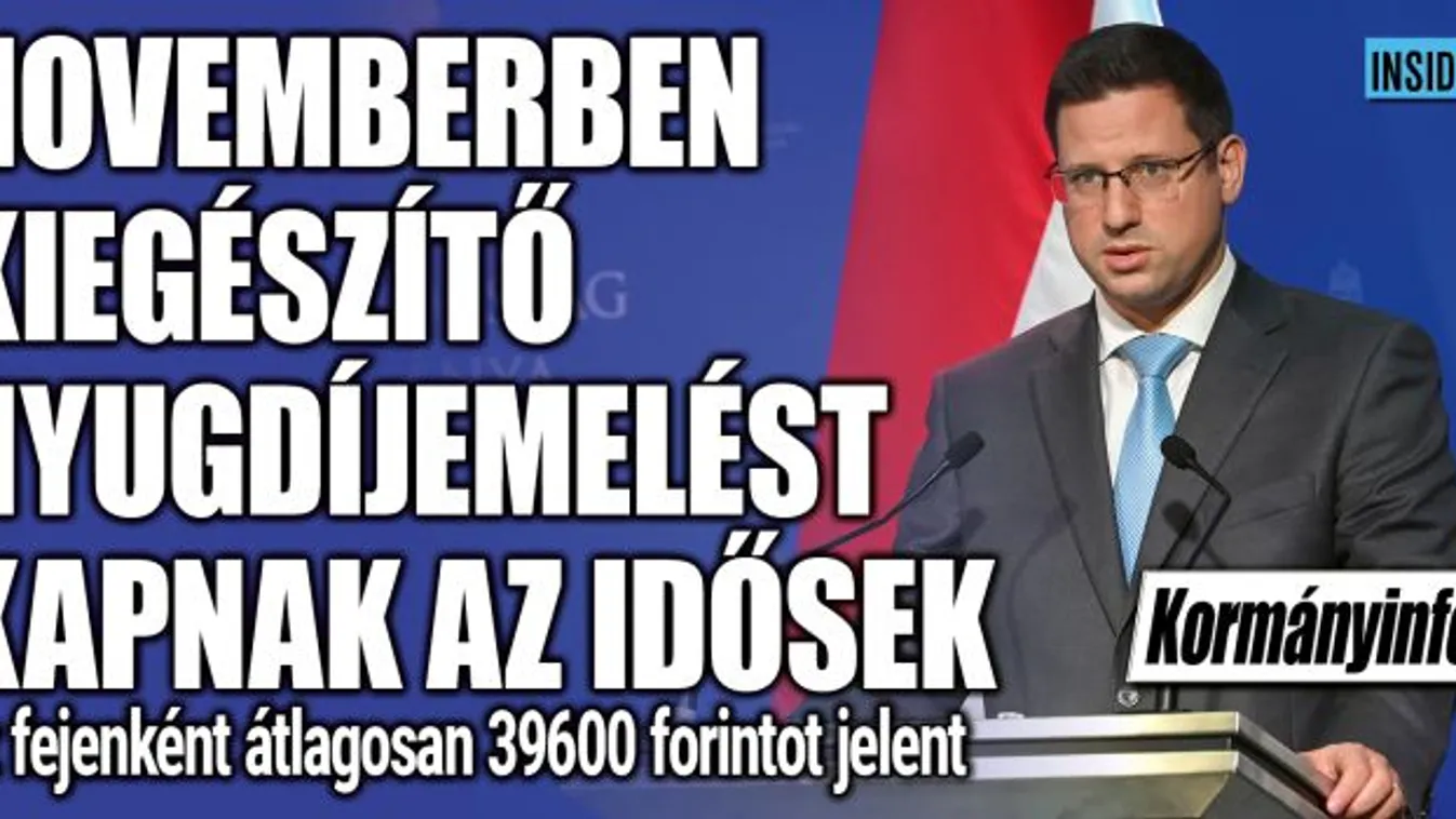 Kormányinfó: Kompenzációt fizet a kormány a nyugdíjasoknak