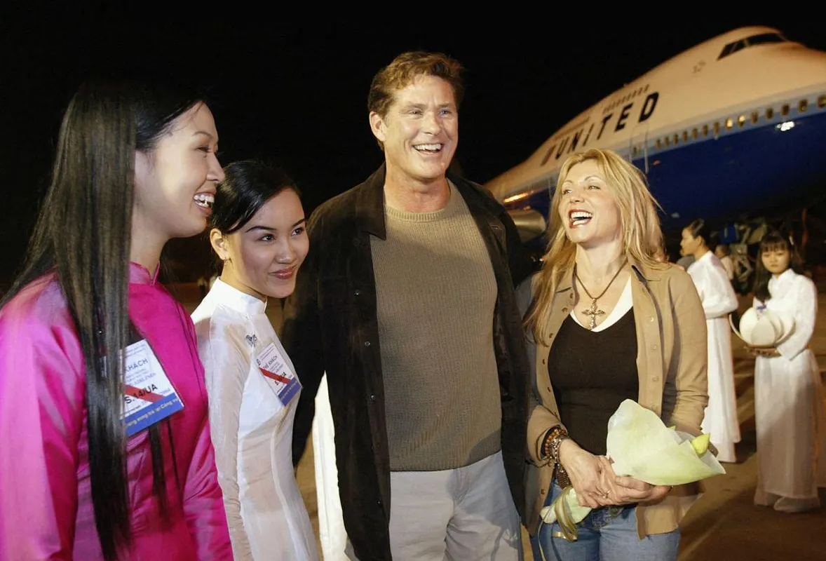 A Baywatch sztárja, David Hasselhoff és akkori felesége, Pamela Bach-Hasselhoff