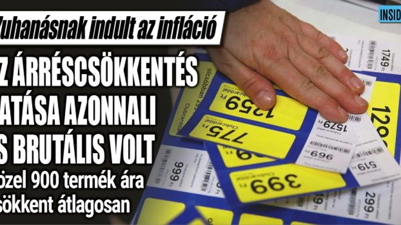 Megmutatta erejét az árréscsökkentés, íme a számok