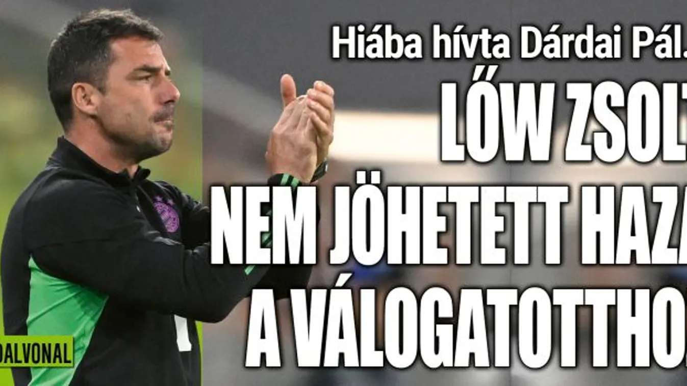 Lőw Zsolt nem jöhetett haza a magyar válogatotthoz