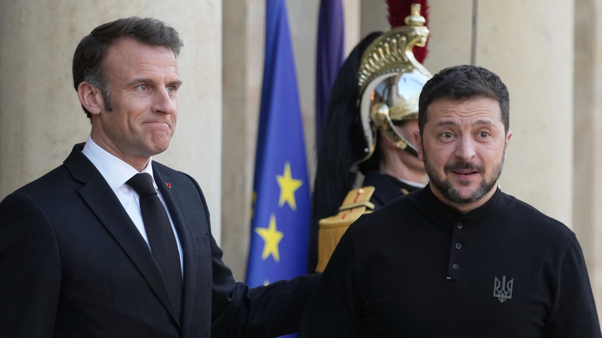 Zelenszkij, Macron 