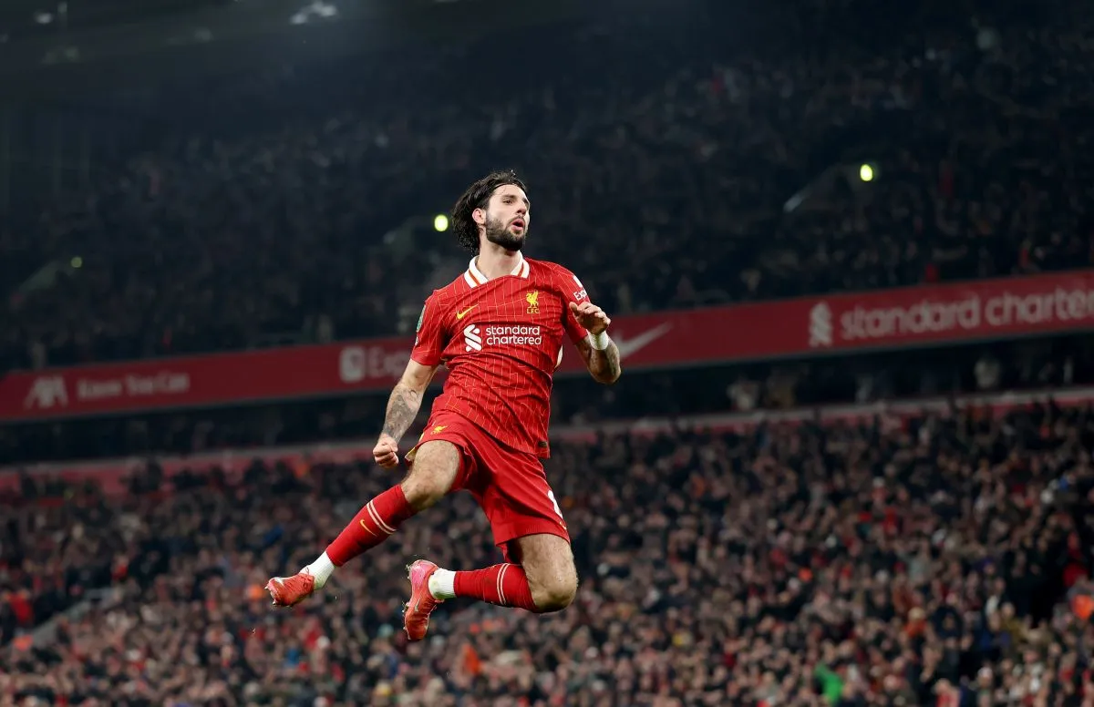 Szoboszlai legutóbb, a februári Ligakupa-elődöntőben gólt lőtt a Tottenham ellen