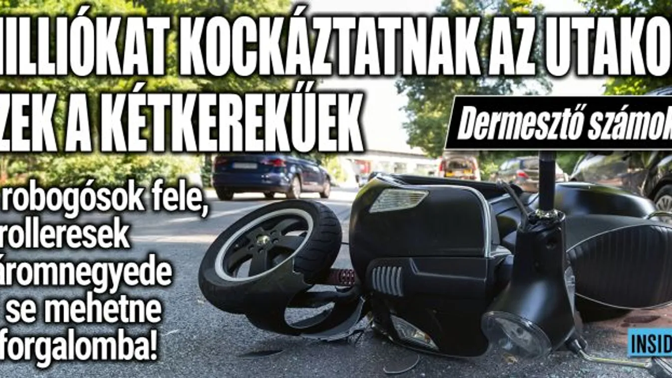 Kiderült, a robogósok fele nem is közlekedhetne az utakon