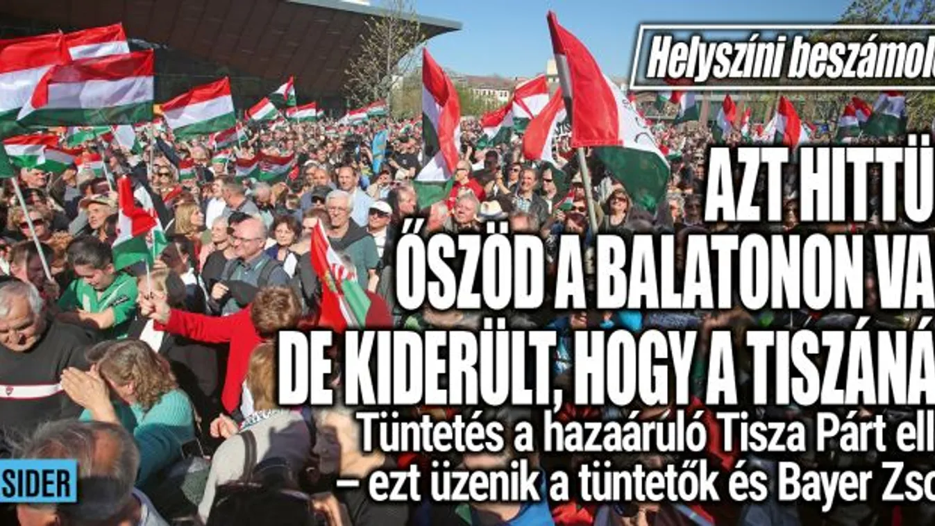 Bayer Zsolt a tüntetésről: Örülök, hogy ennyien eljöttek