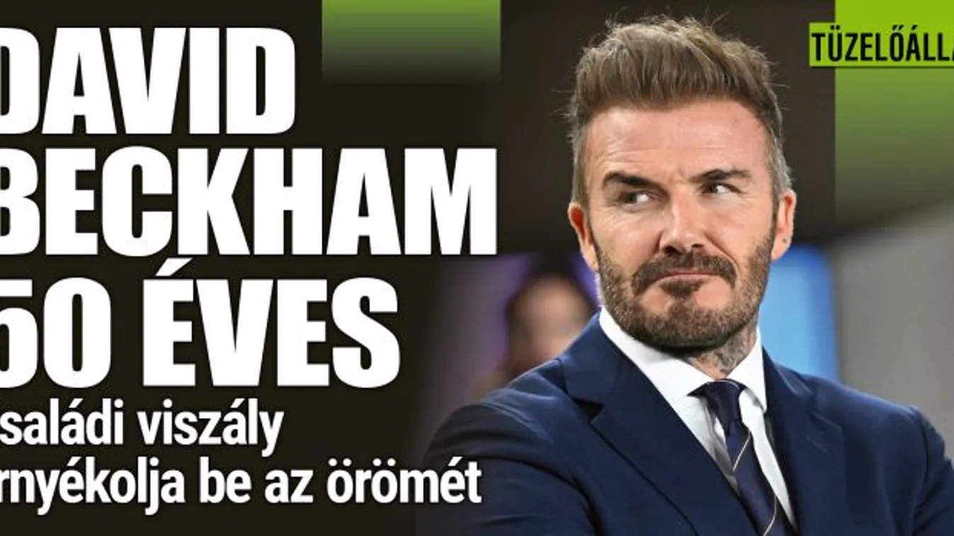 Összetört Beckham szíve, fiai rontják el az 50. szülinapját