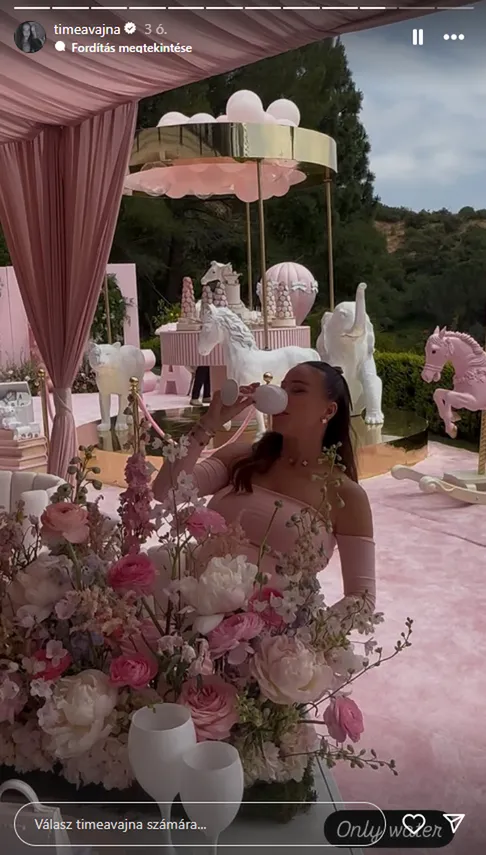 Rózsaszín álomvilág: Vajna Tímea babaváró bulija olyan volt, mint egy mesebeli tündérkert!