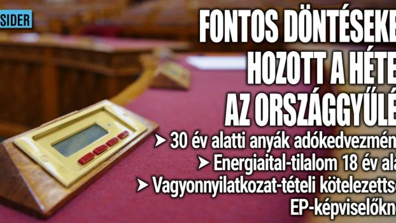 Fontos döntések születtek a parlamentben, mutatjuk őket
