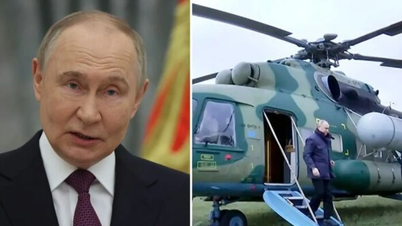 Az ukránok drónokkal megtámadták Putyin helikopterét