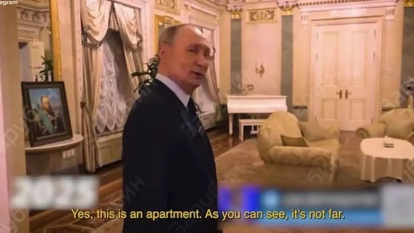 Putyin megmutatta a Kremlben található elnöki lakosztályát