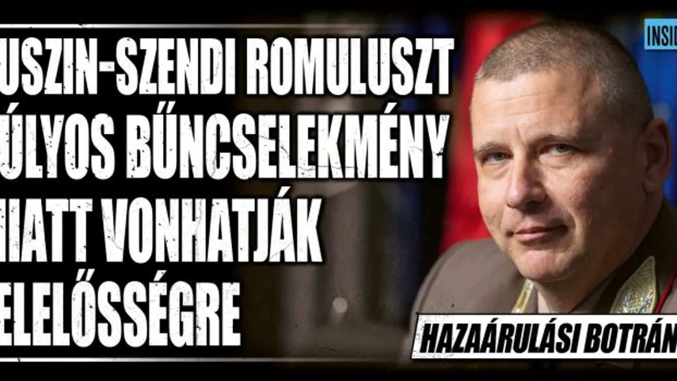 Emiatt vonhatják felelősségre Ruszin-Szendi Romuluszt