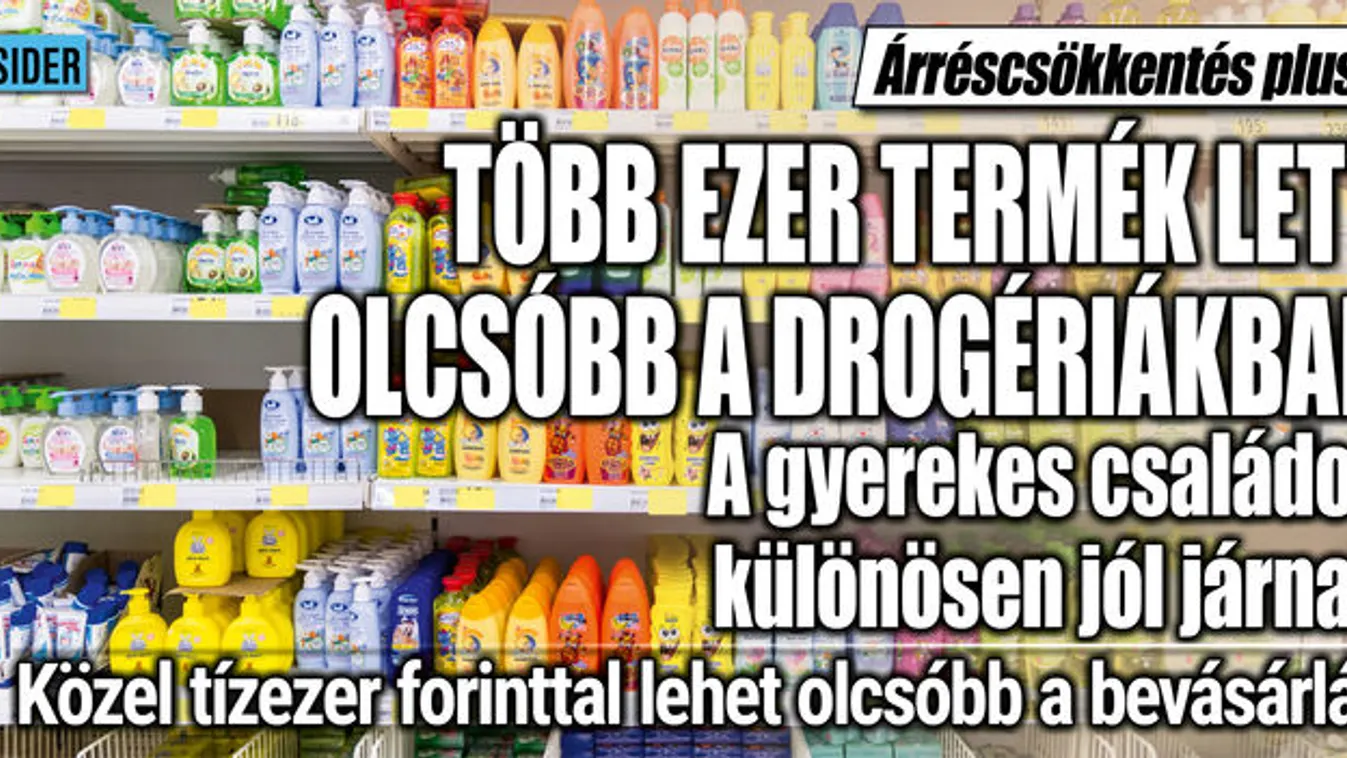 Árréscsökkentés a drogériákban