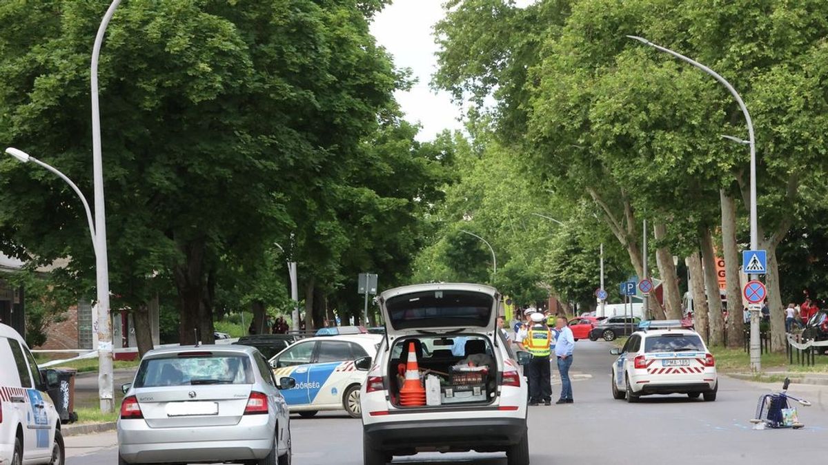 Rendelő előtt gázoltak halálra egy idős hölgyet Pécsen - Helyszíni fotó