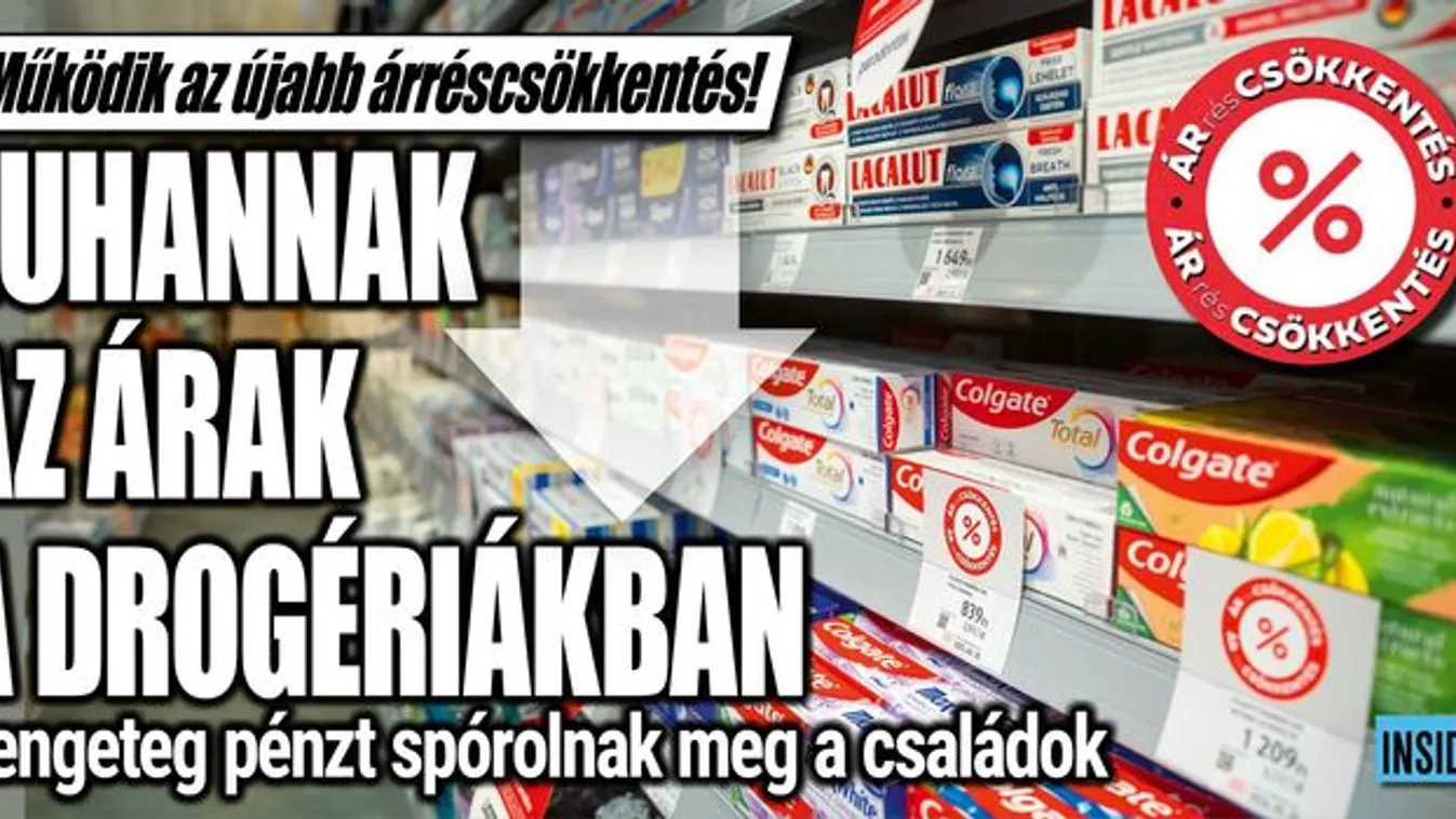 Árréscsökkentés: Zuhannak az árak a drogériákban