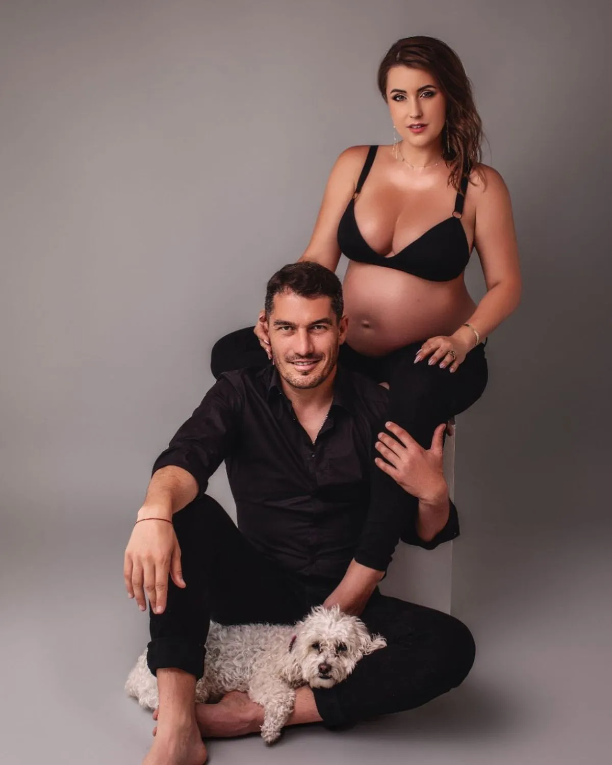 Kovács István és várandós felesége. A fia, Enzo ma már 10 hónapos