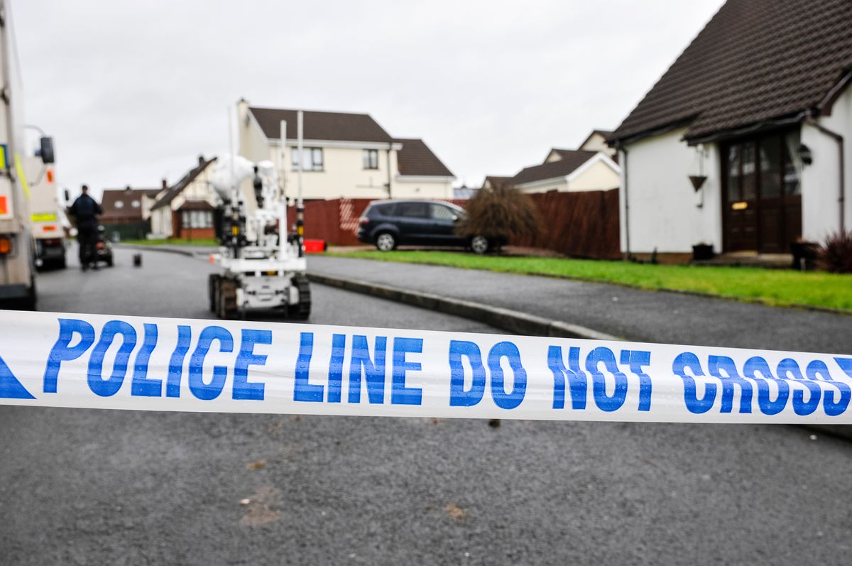 Police,Tape,Closes,Off,A,Residential,Street,As,Army,Atos