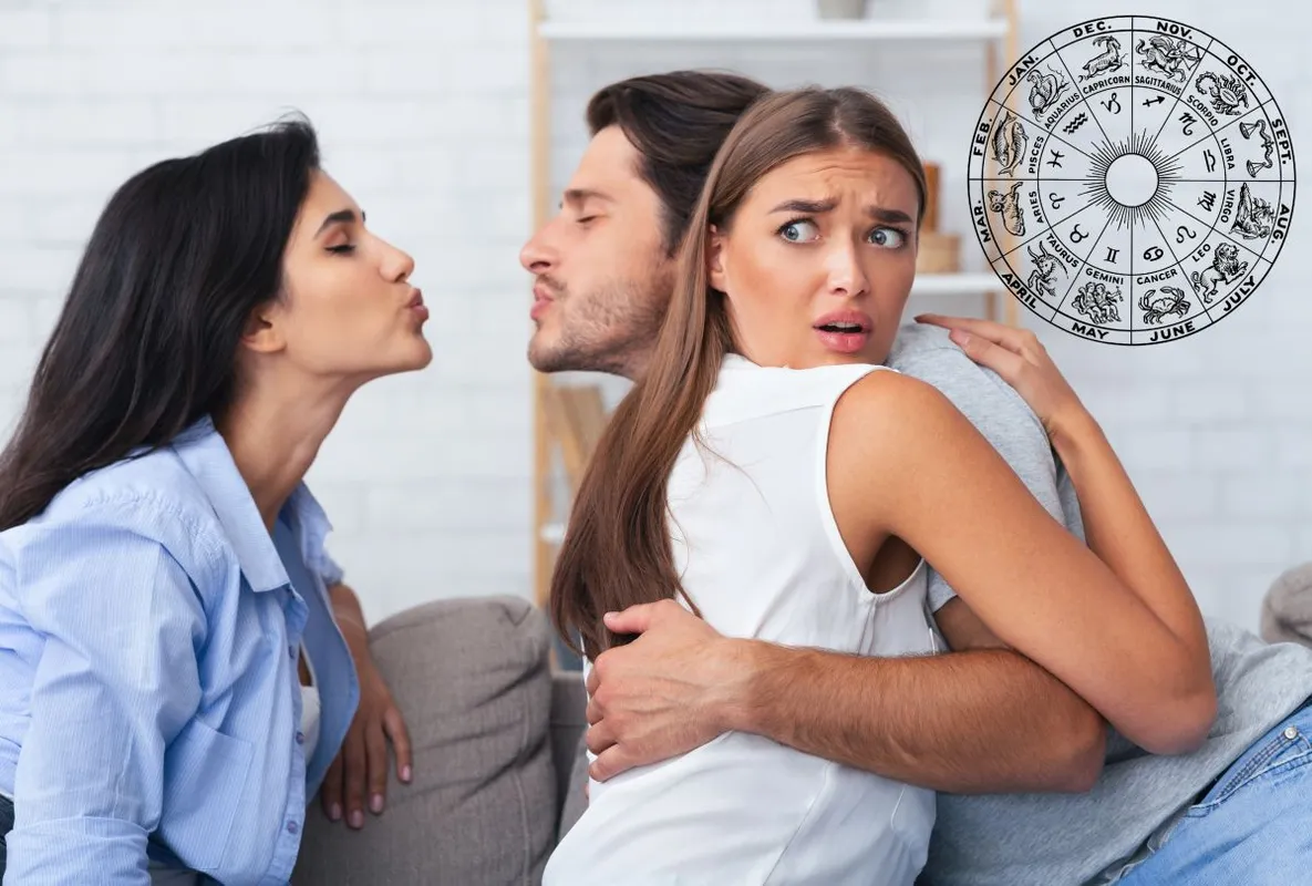 3 csillagjegynek Jealousy,And,Infidelity.,Girl,Hugging,Cheating,Boyfriend,While,He,Kisses