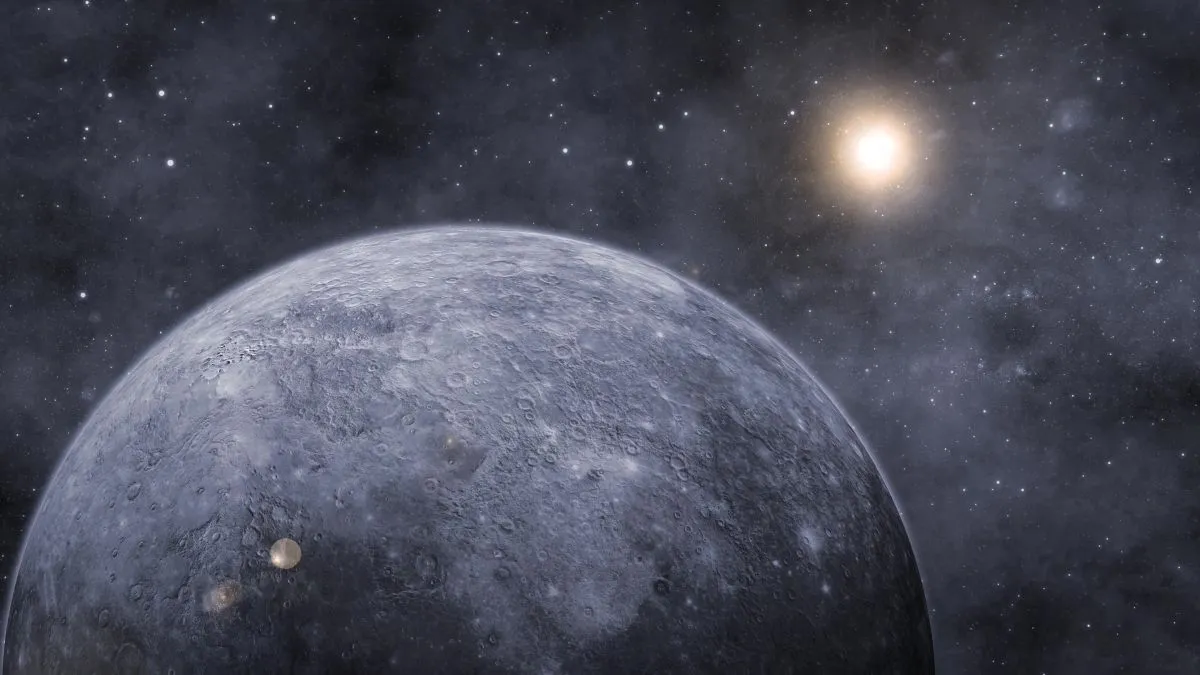 3d,Realistic,Mercury,Planet,View,With,Glowing,Sun, Merkúr retrográd