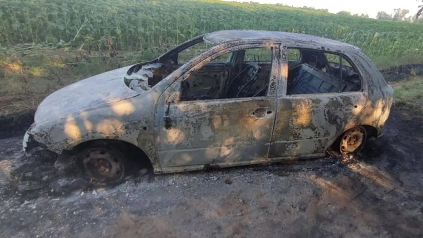 Ellopott, majd felgyújtott egy kocsit Tóalmásnál a tolvaj