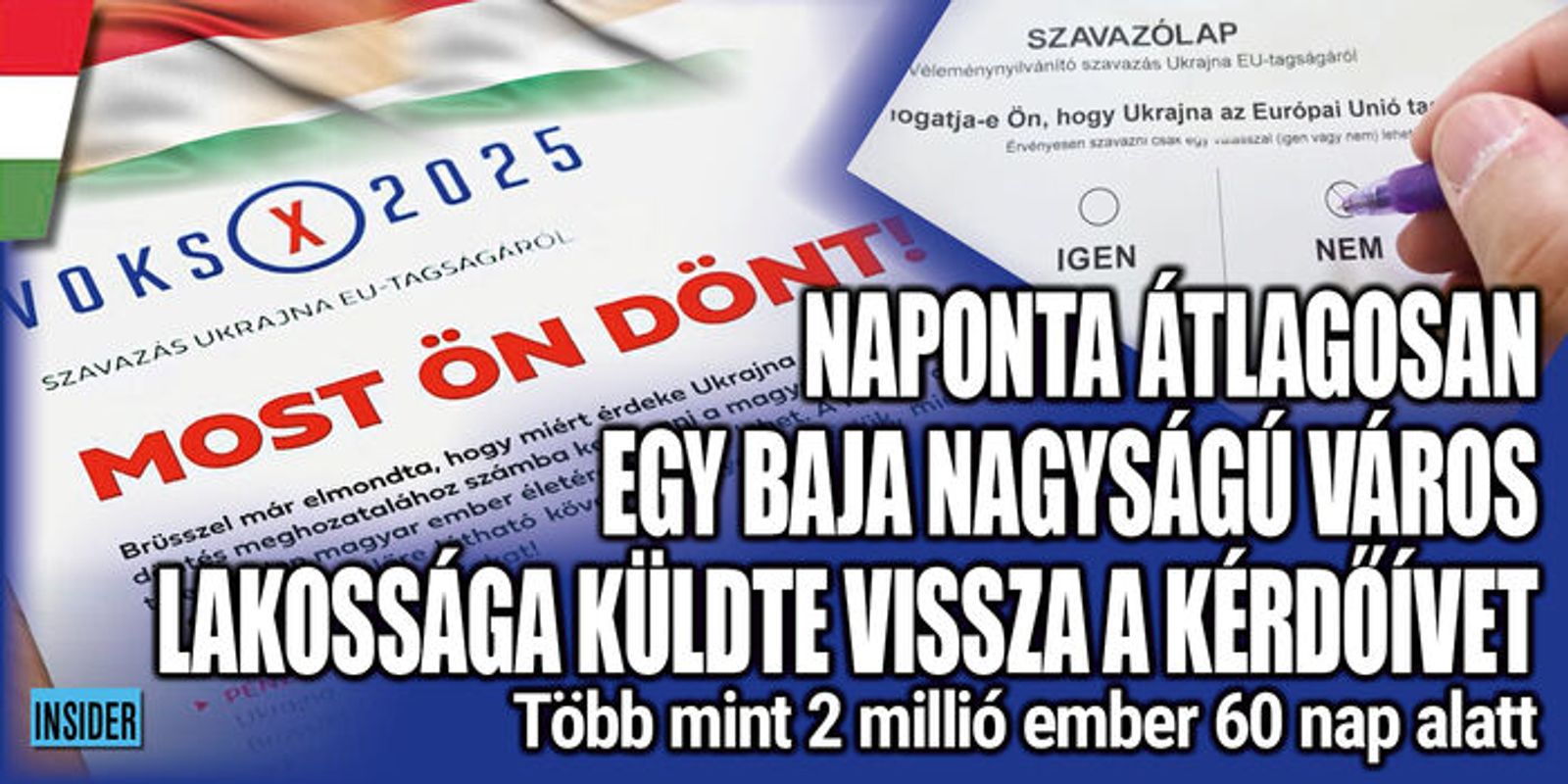 Egy városnyi ember küldte vissza minden nap a Voks 2025-öt