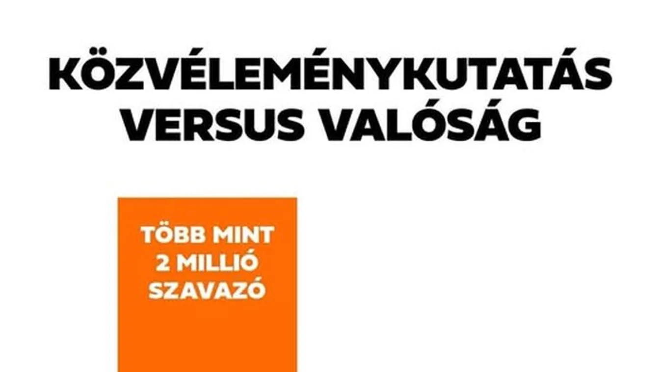 Közvélemény-kutatás? Nem, ez a valóság...