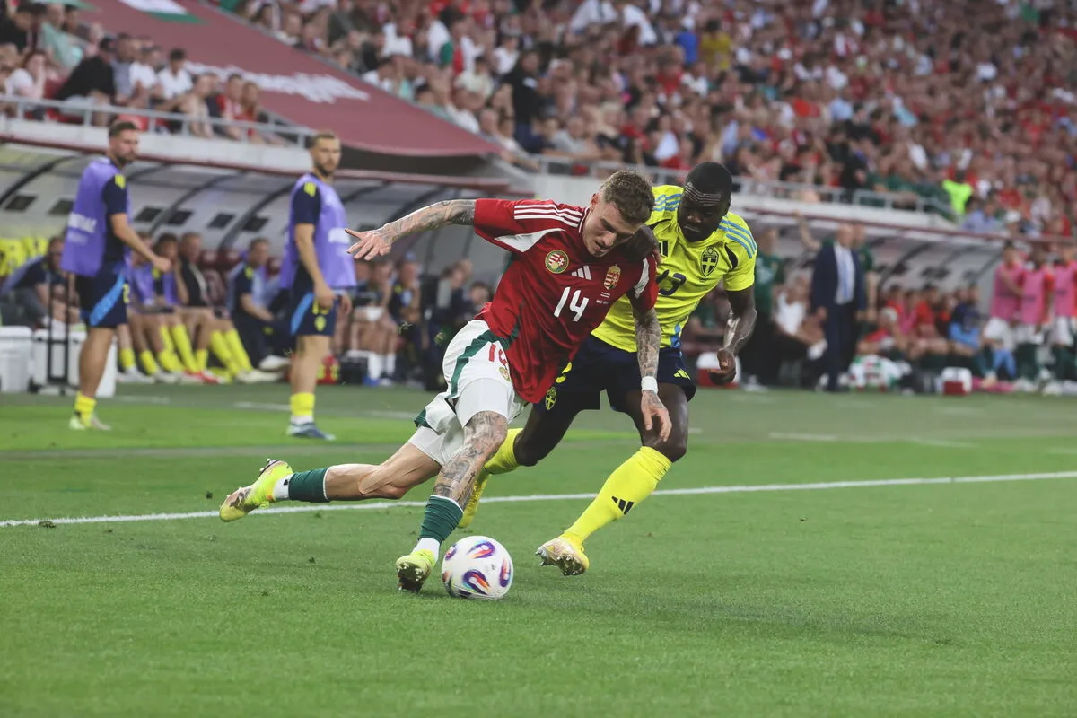 Az első félidőben Bolla Bendegúz volt a magyar válogatott legjobbja, de a beadásai után kimaradtak a helyzetek