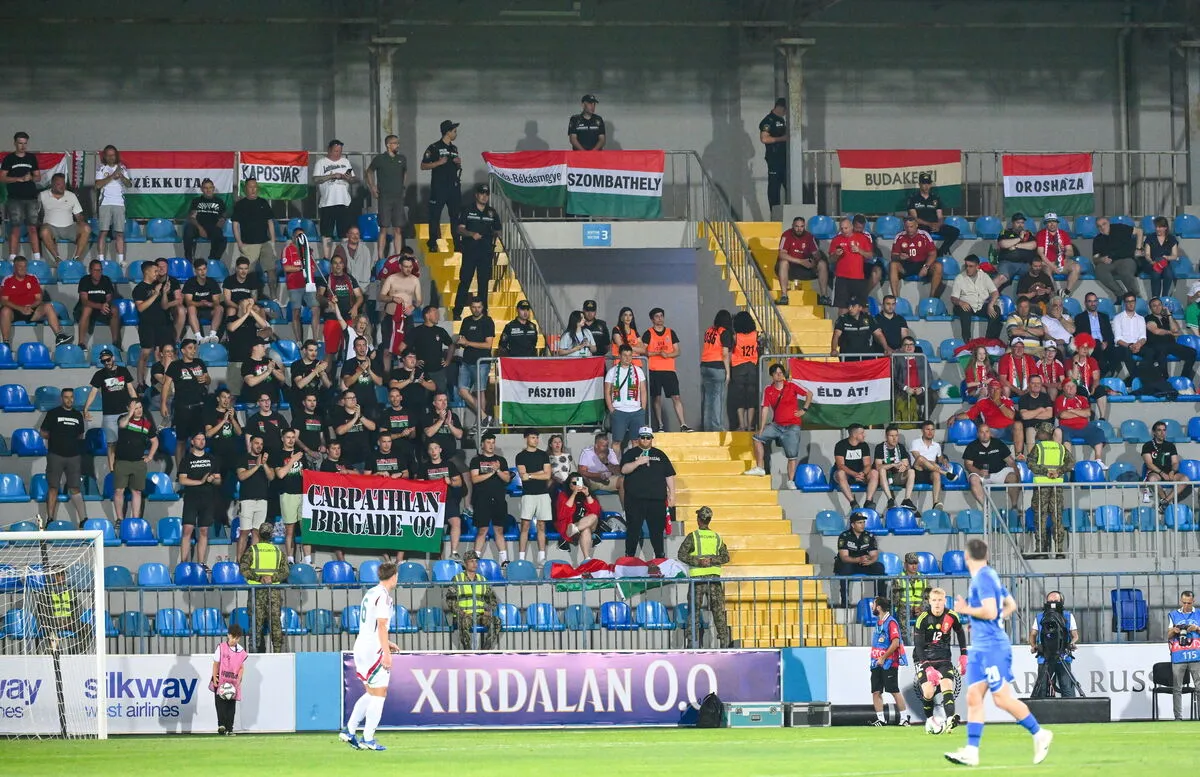 Marco Rossi csapatát 154 magyar szurkoló kísérte el Bakuba