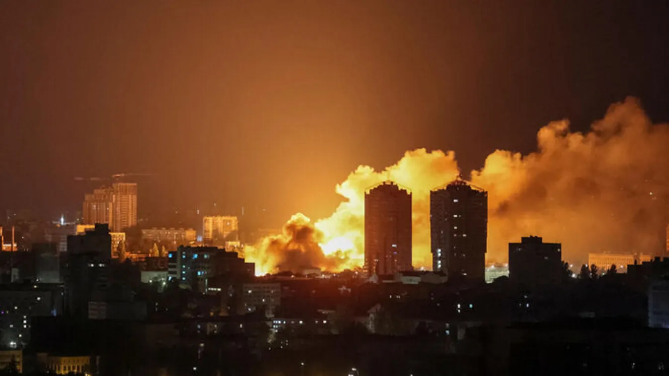 Az eddigi legnagyobb éjszakai légicsapás Ukrajna ellen