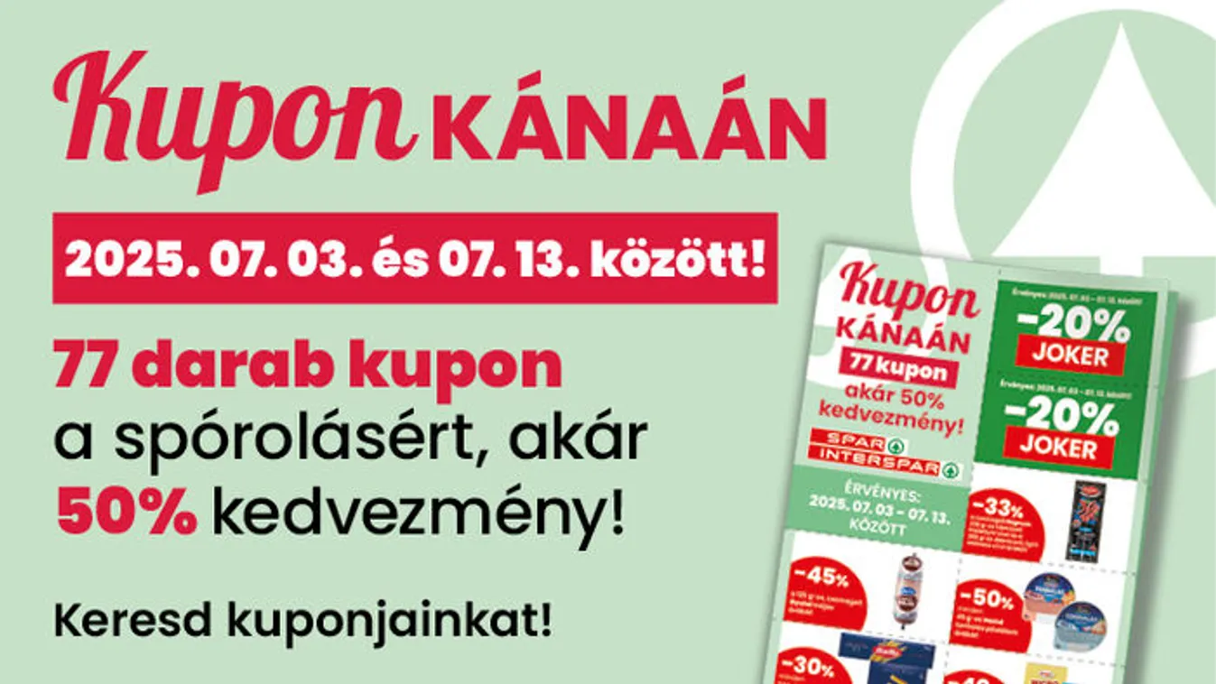 Jön a nyári kupondömping a SPAR-nál!