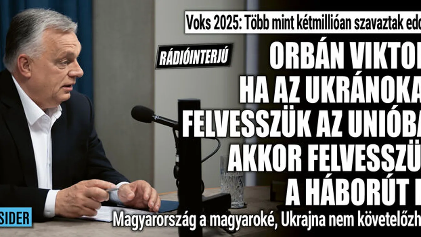 Orbán Viktor: már kétmillióan töltötték ki a Voks 2025-öt