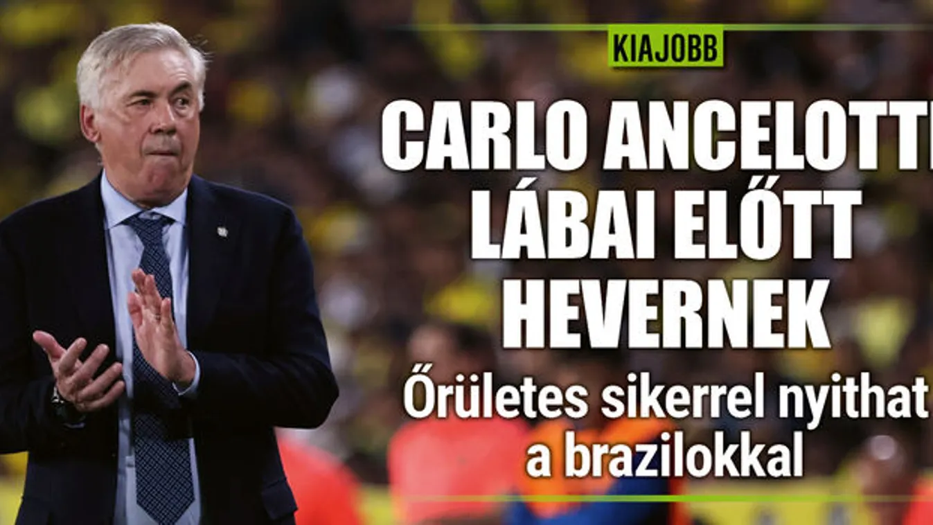 Carlo Ancelotti lábai előtt hevernek