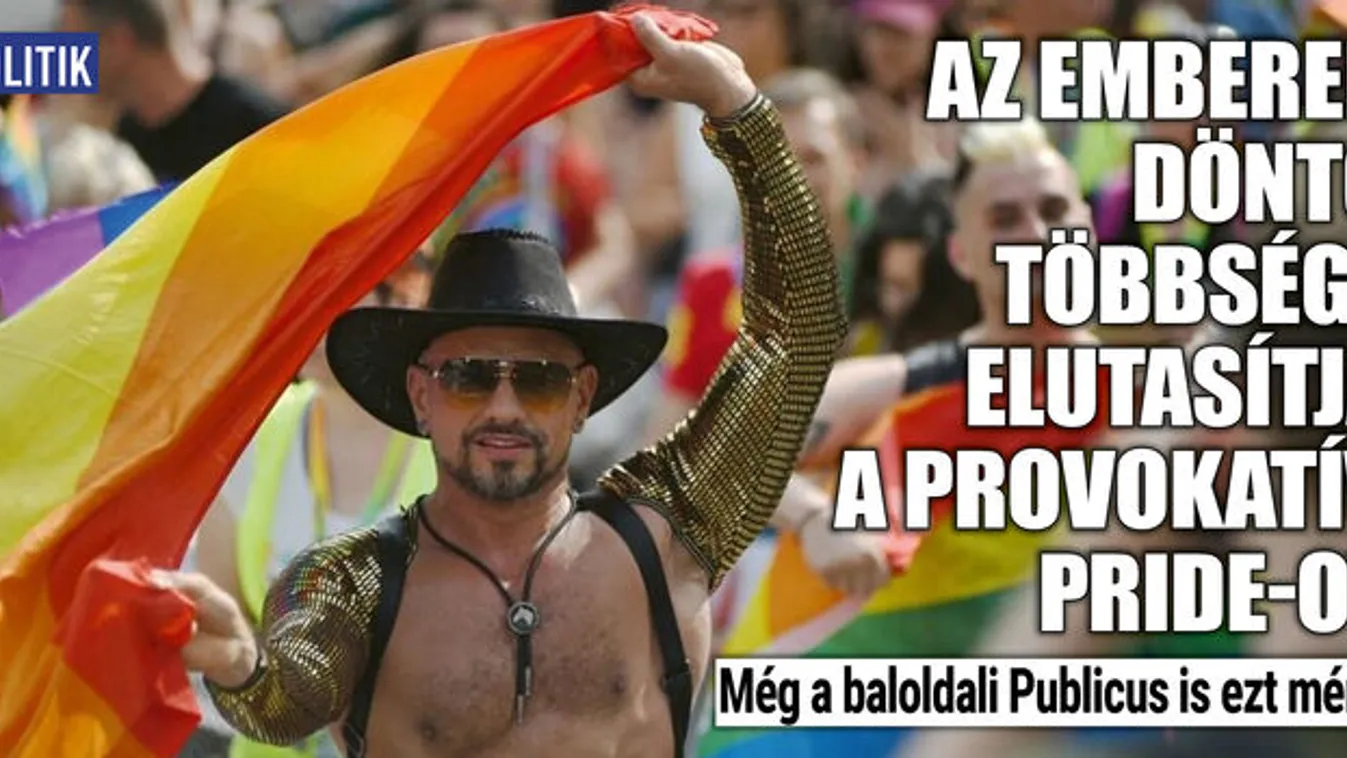 Az emberek döntő többsége elutasítja a provokatív Pride-ot