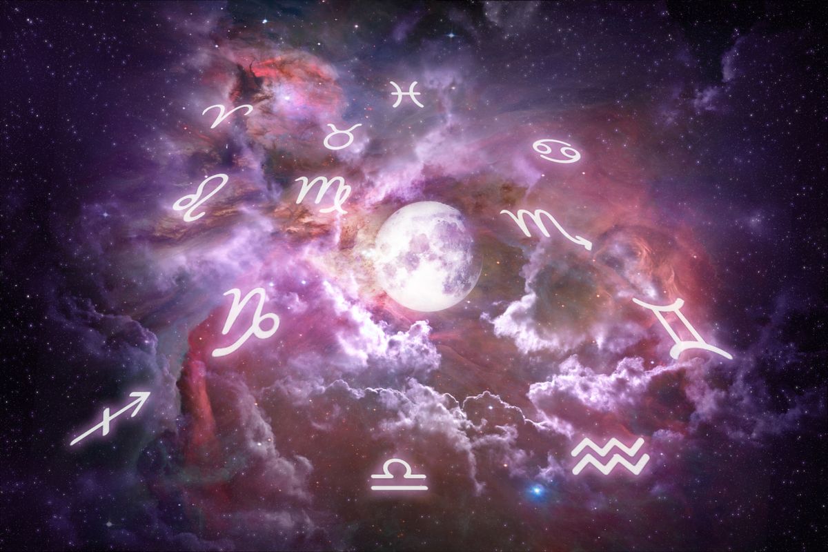 Colorful,Astrological,Concept,With,Zodiac,Signs,And,The,Moon,Elements
