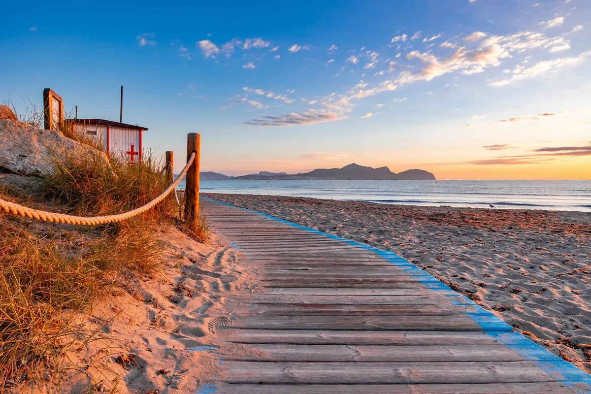 Beautiful,Playa,De,Muro,Beach,,Mallorca,,Spain