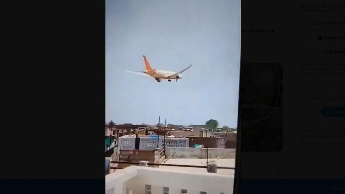 Élőben az Air India-repülőgép balesetéről! - Videó