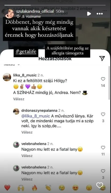 "Feltöltött szájú hölgy"- Szulák Andrea lányát támadják az interneten