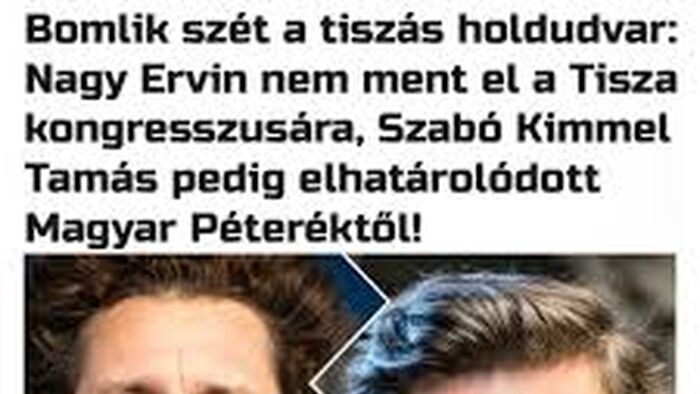 Szabó Kimmel Tamás elhatárolódott Magyar Pétertől
