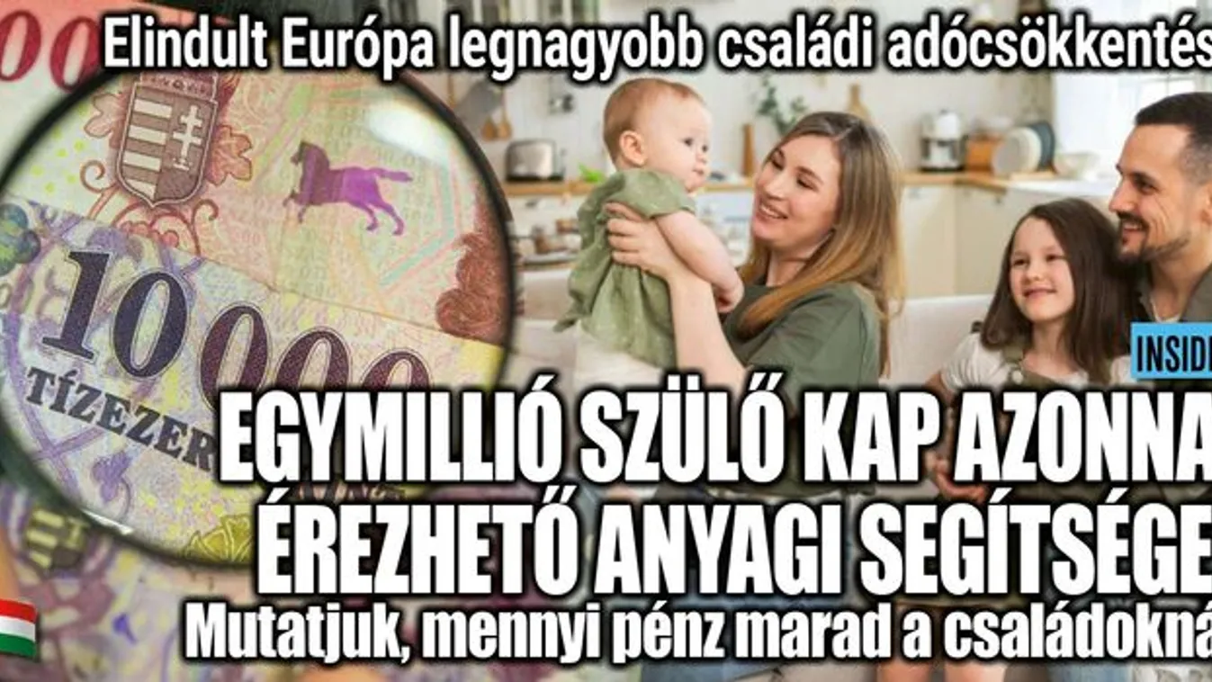 Adócsökkentés a gyermeket nevelőknek