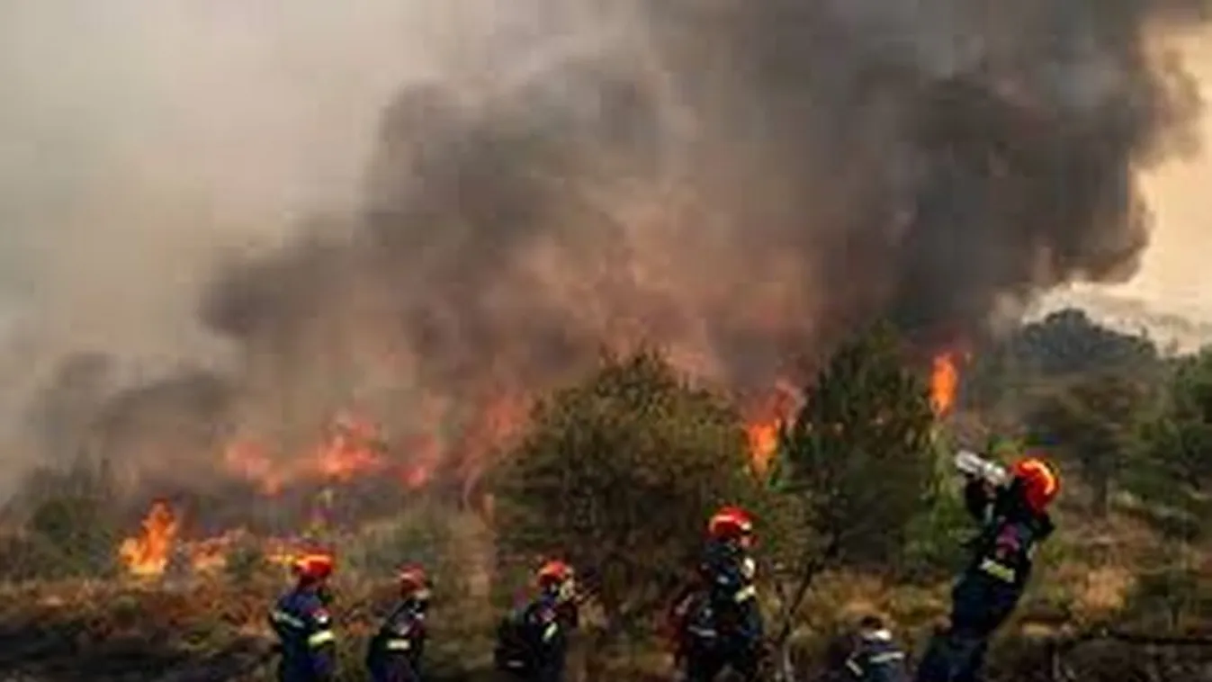 Hatalmas erdőtüzek dúlnak Görögországban