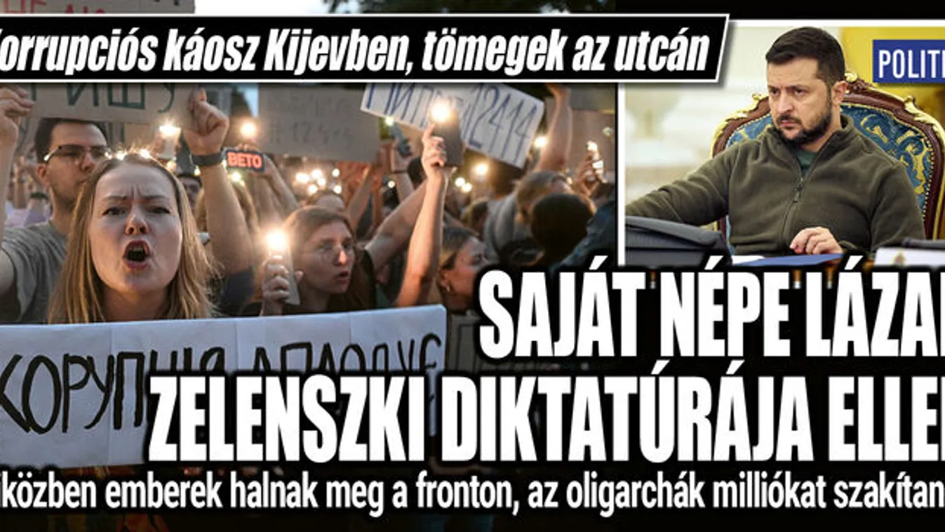 Zelenszkij ellen tüntetnek Ukrajnában