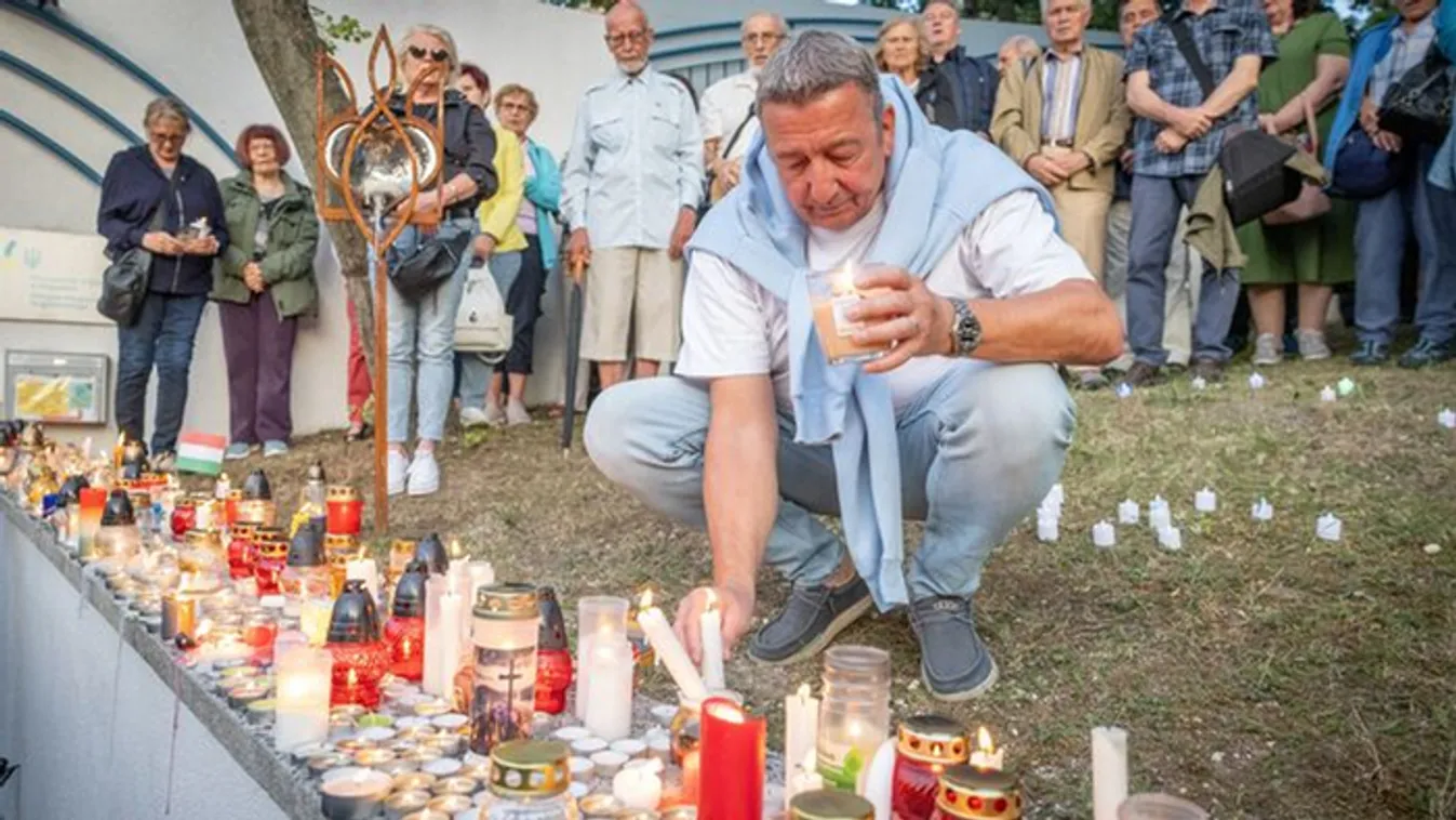Gyertyagyújtással emlékeztek a halálra vert férfire