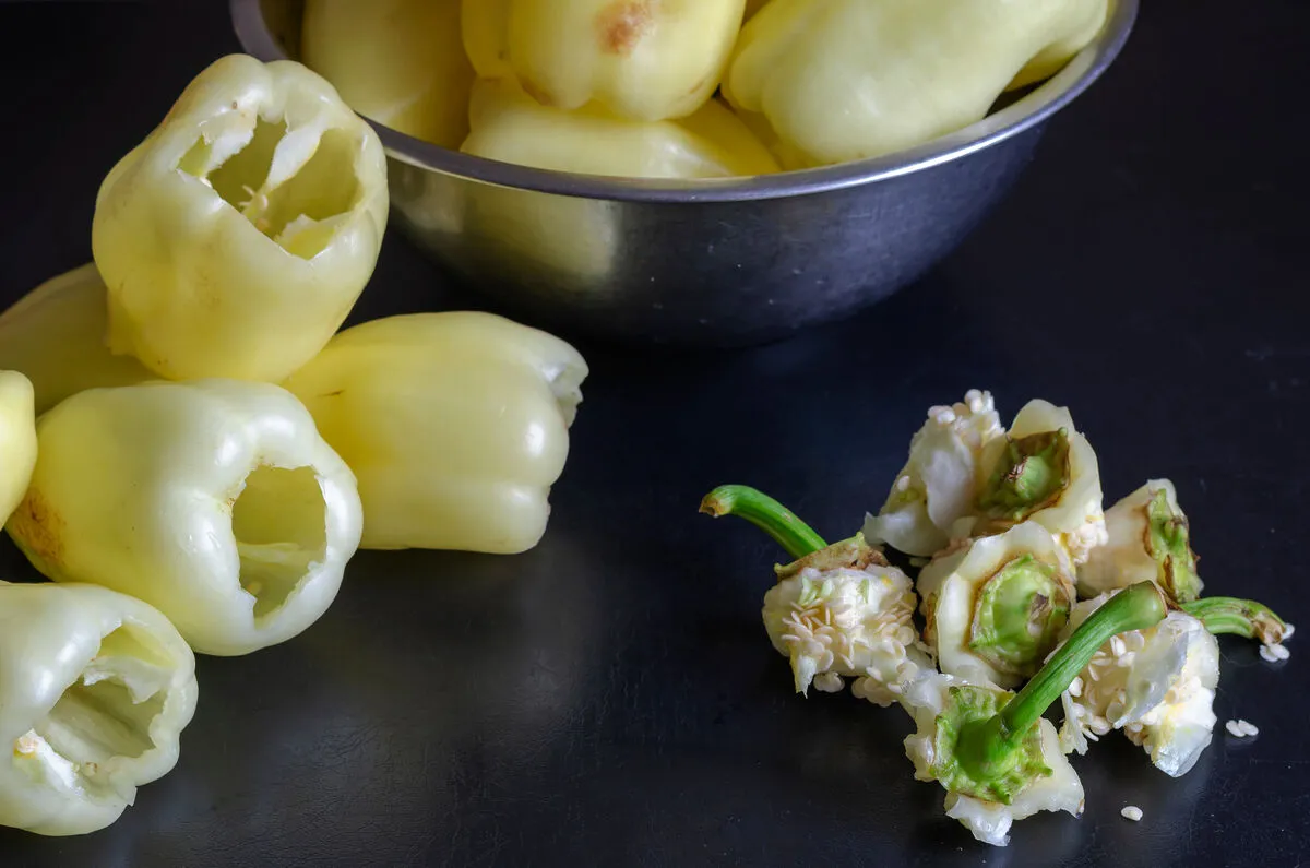 paprika csumája Prepared,For,Stuffing,Sweet,Yellow,Peppers,For,Bieber,Dolma,Or