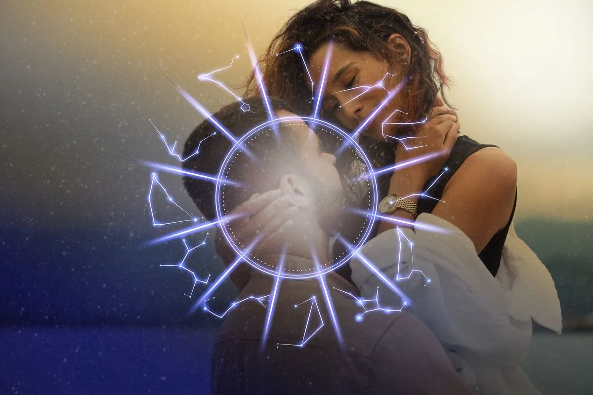 Flörtök és szenvedély Horoscope,Compatibility.,Loving,Couple,And,Zodiac,Wheel