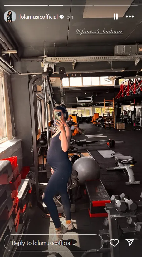  Szuperanya: Lola várandósan sem hagyja ki az edzéseit