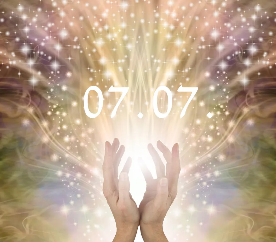 07.07 Golden,Sparkling,Magical,Energy,Healing,Hands,Sensing,Star,Light,-