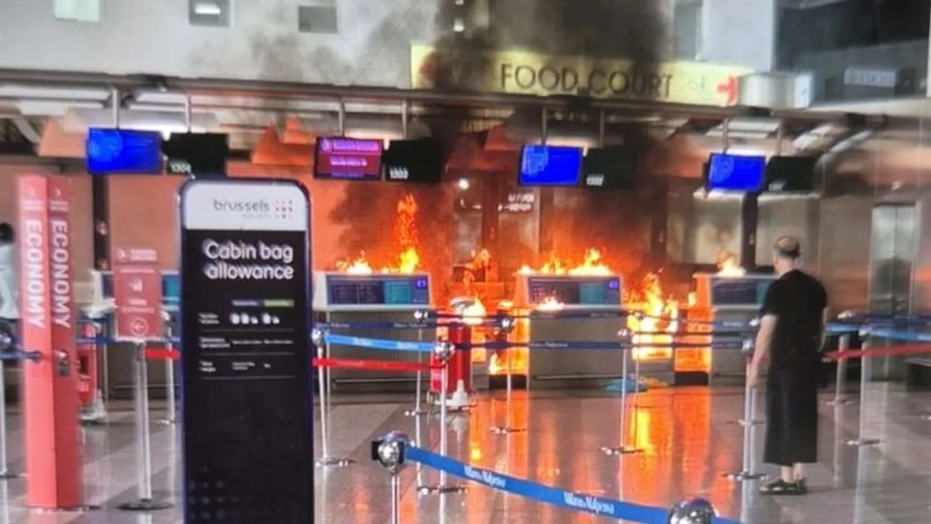 Migráns gyújtotta fel a milánói reptér regisztrációs pultját